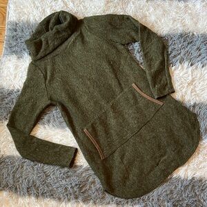 Hailey & Co. Angola blend cowlneck wool sweater